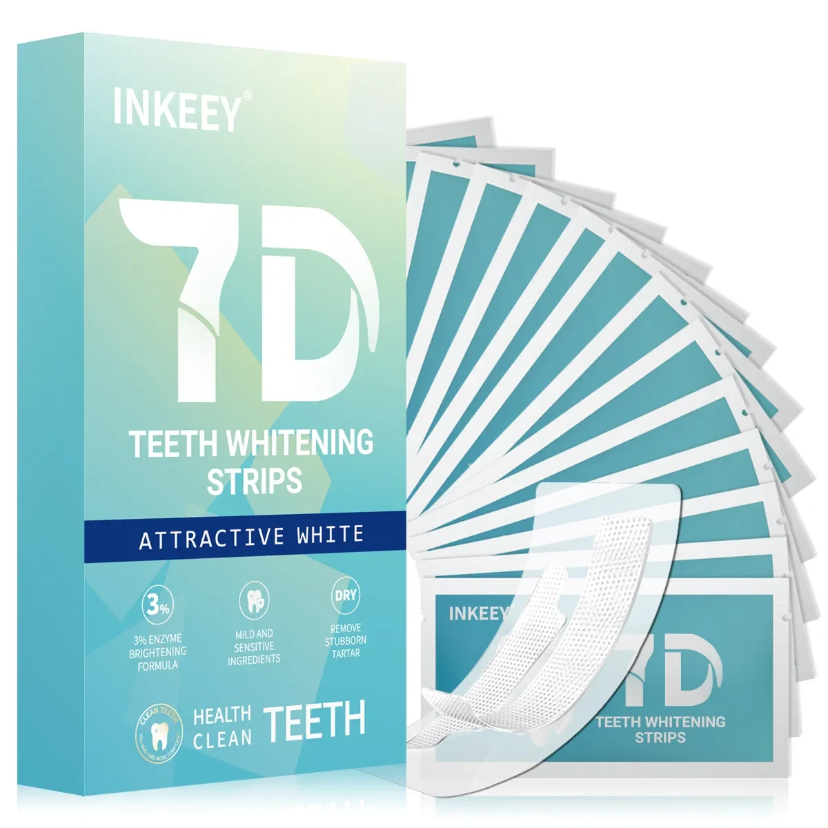 INKEEY 7D Teeth Whitening Strips – Attractive White