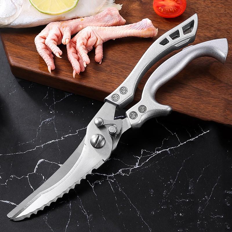 Consensuts, Consensuts Heavy-Duty Stainless Steel Bone Cut Scissors, heavy-duty bone cut scissors, stainless steel bone scissors, kitchen bone cutting tool, meat cutting scissors, durable kitchen shears, poultry bone scissors,