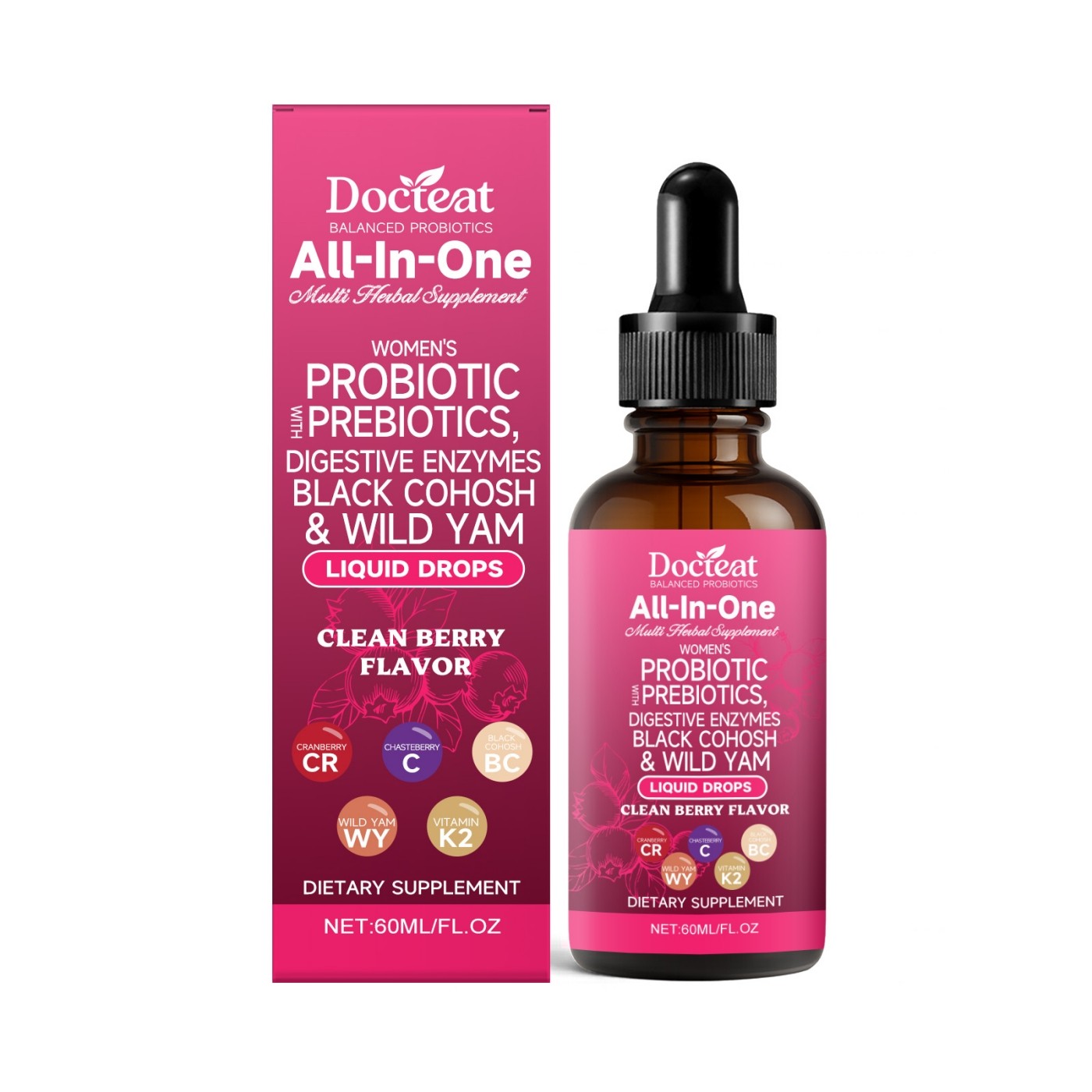 Docteat Balanced Probiotics All-In-One Women’s Probiotic Liquid Drops