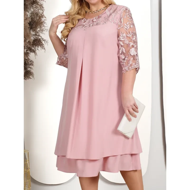 Sheer Breeze Layered Lace Dress