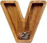 Wooden Letter Piggy bank