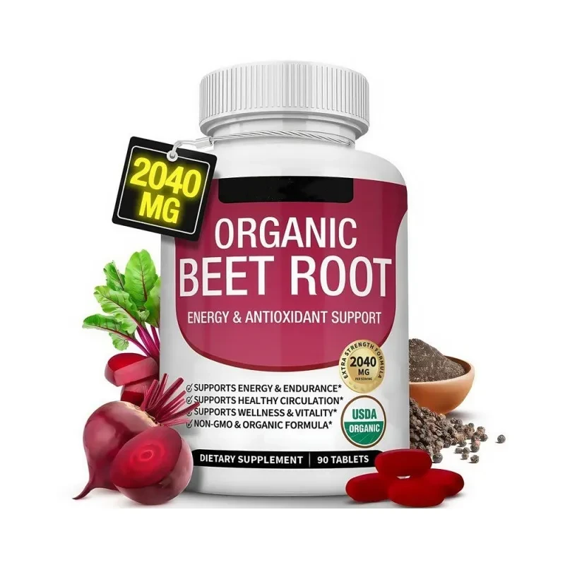 Organic Beet Root – 2040 mg, 90 Tablets