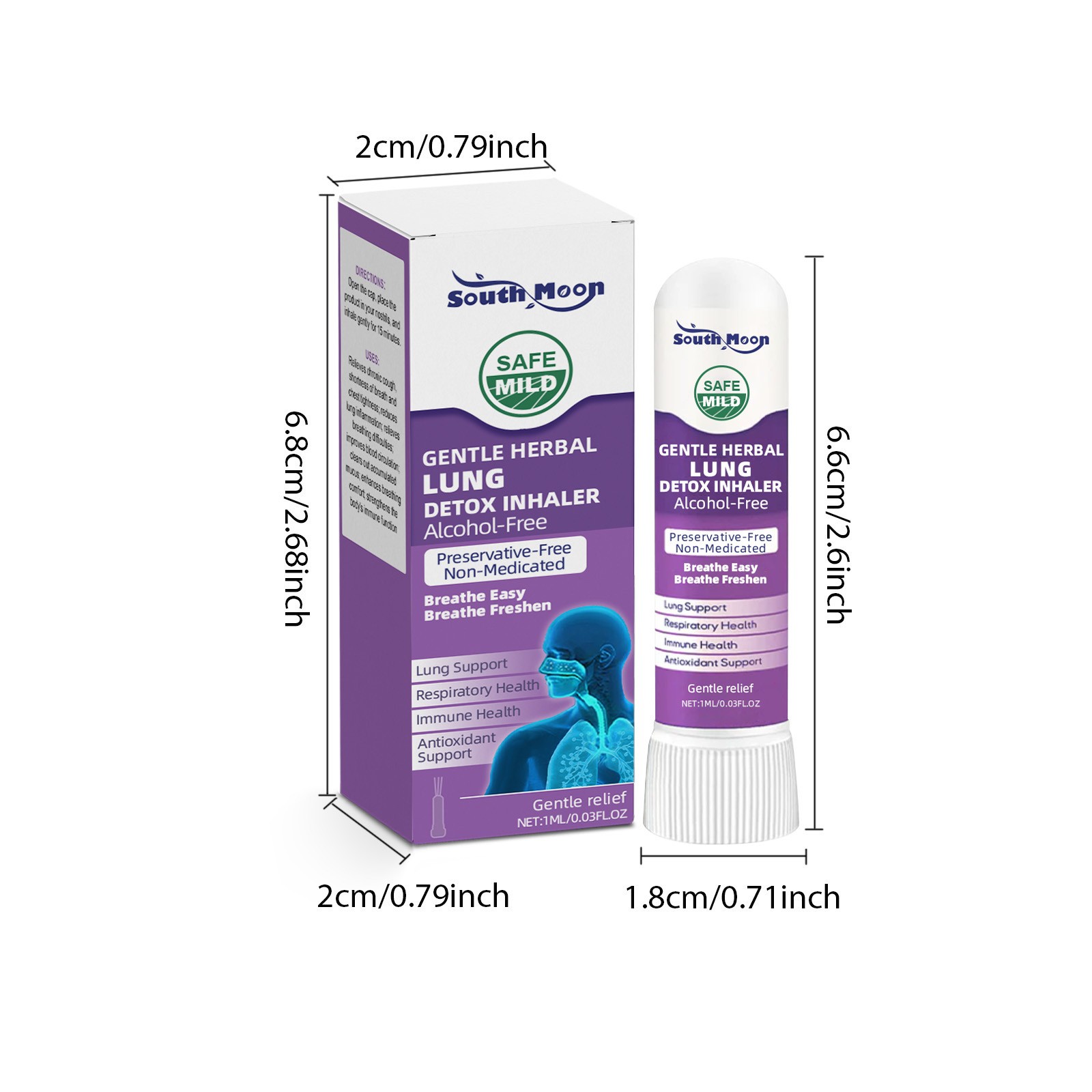 South Moon Gentle Herbal Lung Detox Inhaler