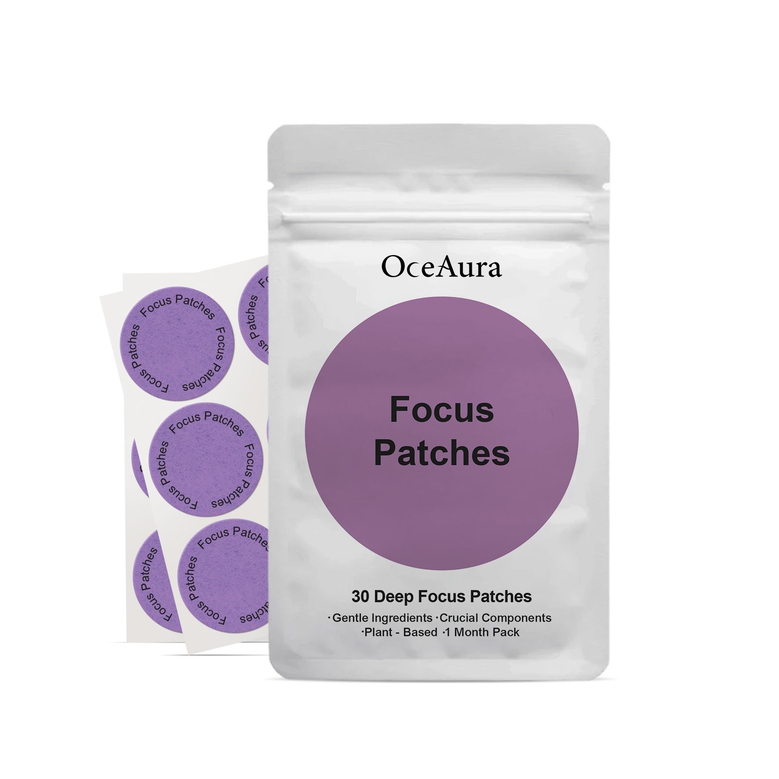OceAura Focus Patches – Boost Your Focus and Clarity Naturally