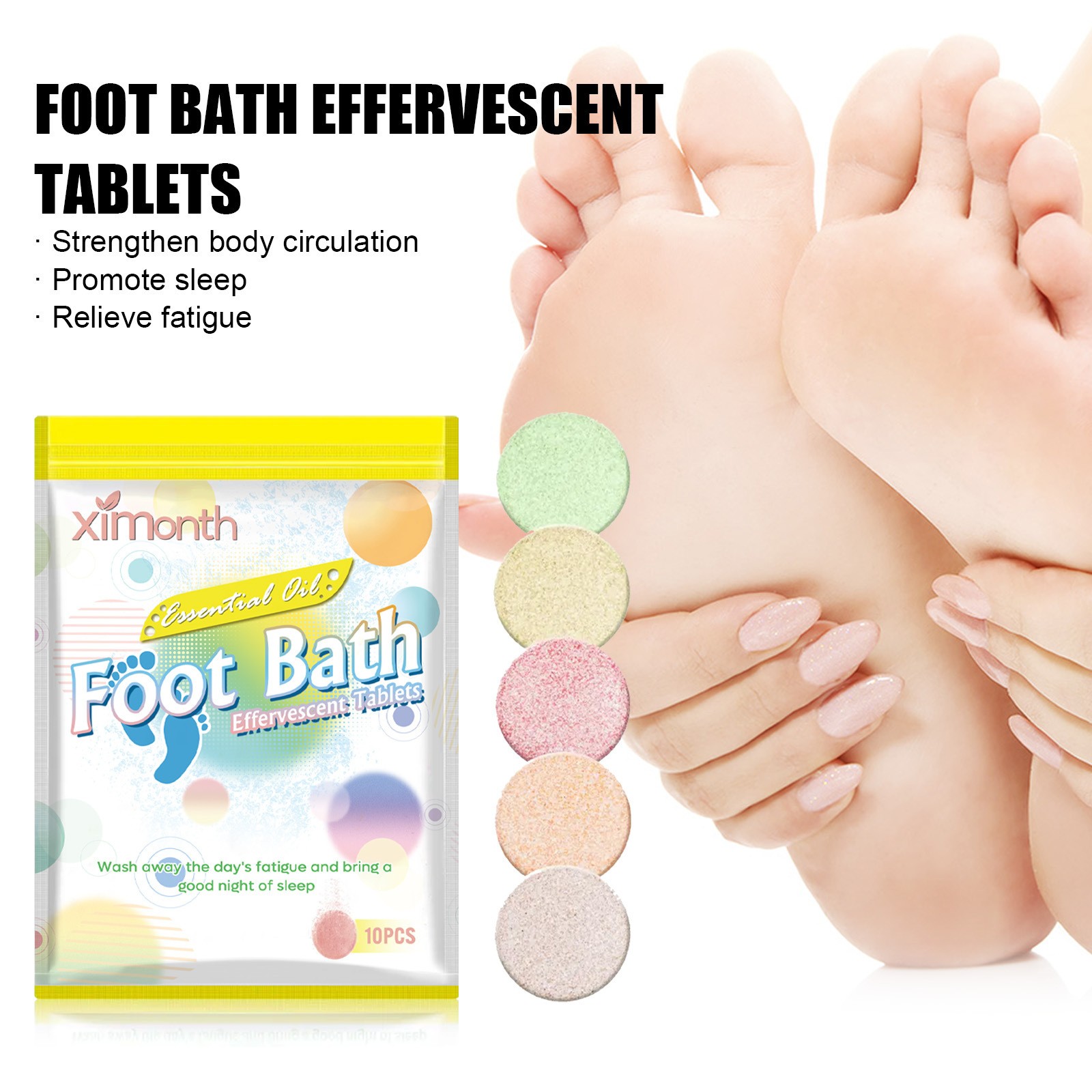 Ximoth Essential Oil Foot Bath Effervescent Tablets