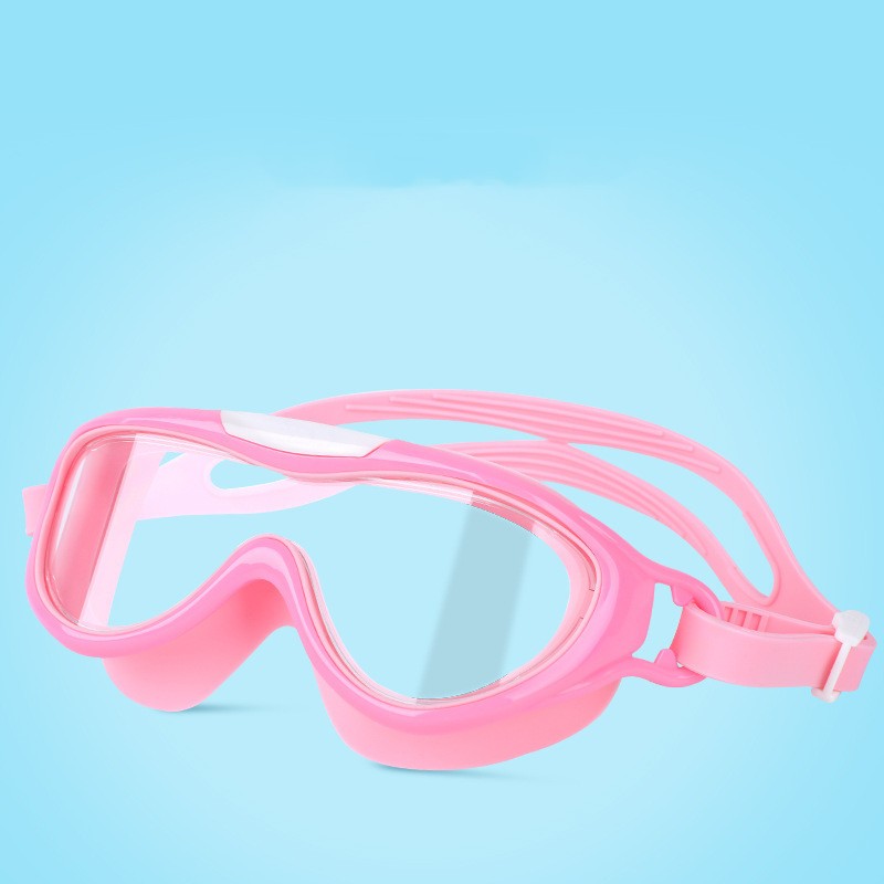 HD children's large frame waterproof and anti-fog swimming goggles