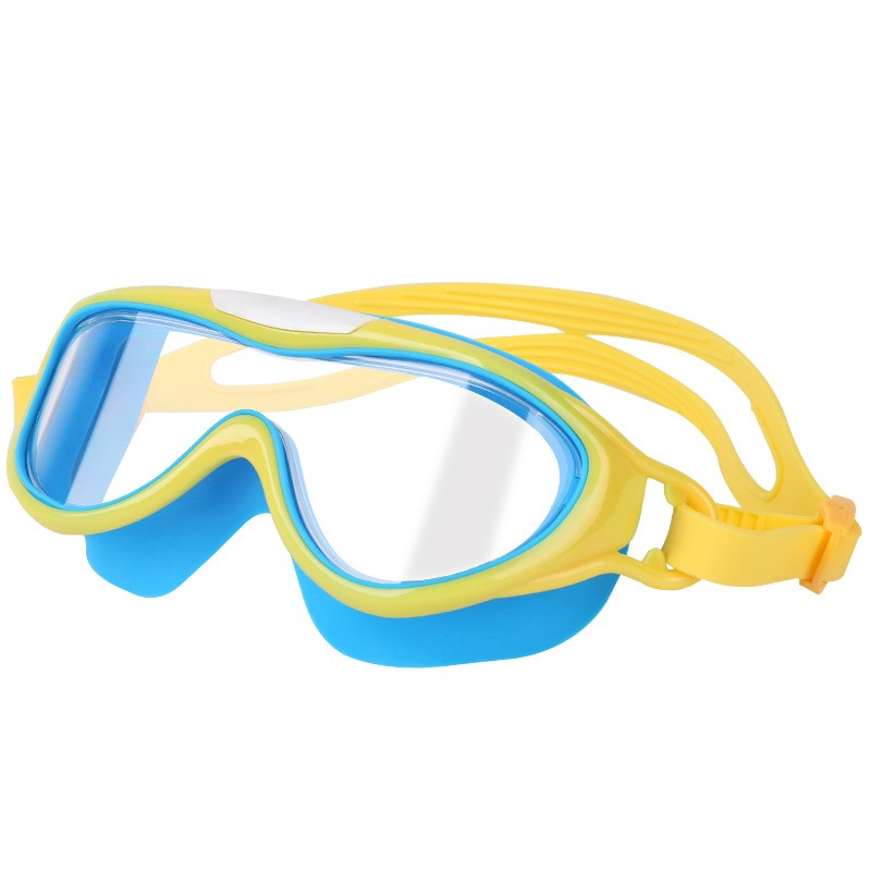 HD children's large frame waterproof and anti-fog swimming goggles