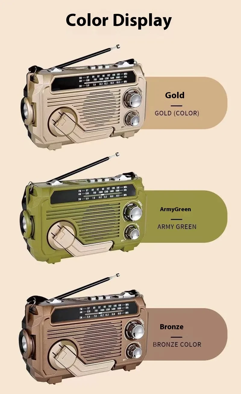 PX-777 Multifunctional Solar-Powered Radio