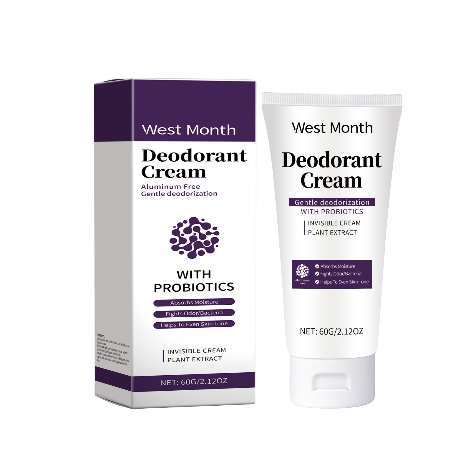 West Month Deodorant Cream With Probiotics