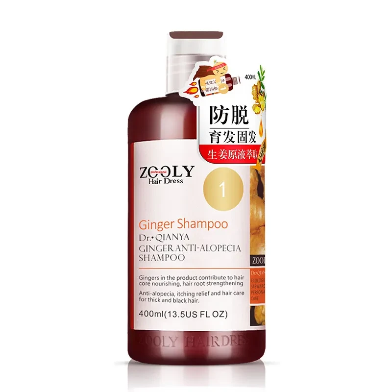 ZOOLY Hair Dress Ginger Shampoo Dr. QIANYA Ginger Anti-Alopecia Shampoo