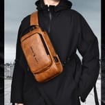 Anti-Theft USB Charging Crossbody Backpack