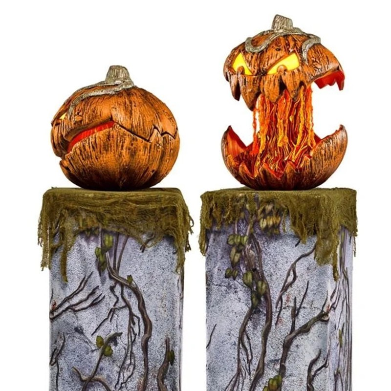 Halloween Scary Pumpkin With Lights 👻