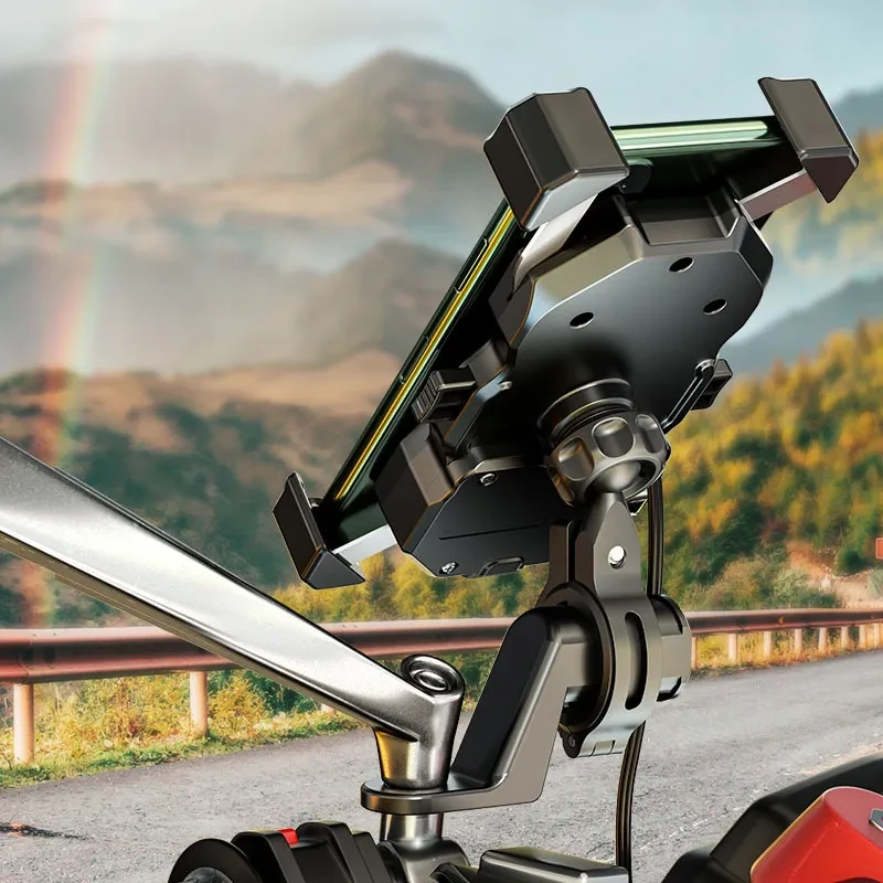 20W Wireless Charging Motorcycle Bicycle Holder-M24