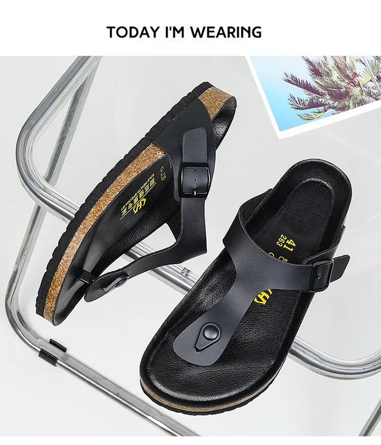 Hale Slides P799 - Summer Casual Solid Flip Flop