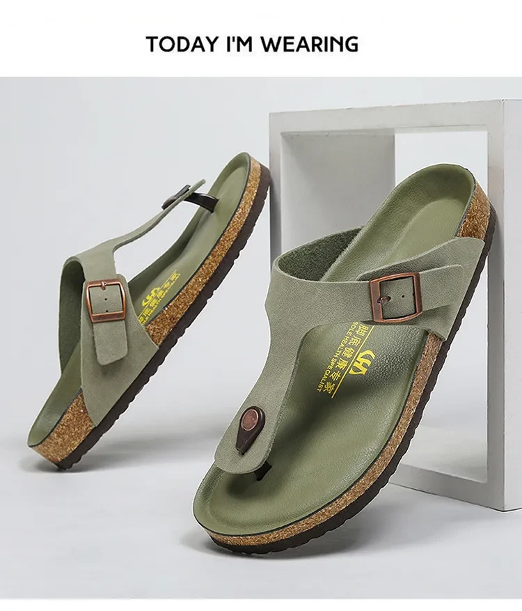 Hale Slides P799 - Summer Casual Solid Flip Flop