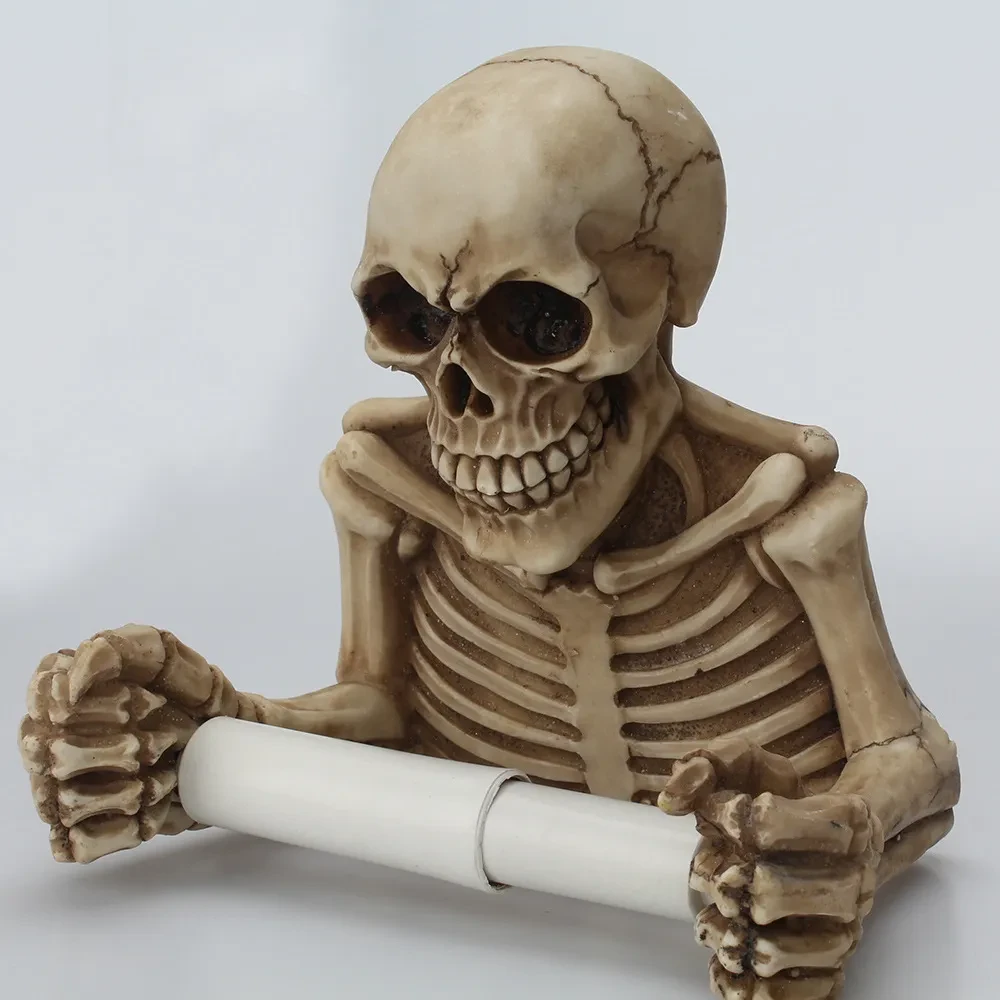 Skull Toilet Paper Holder