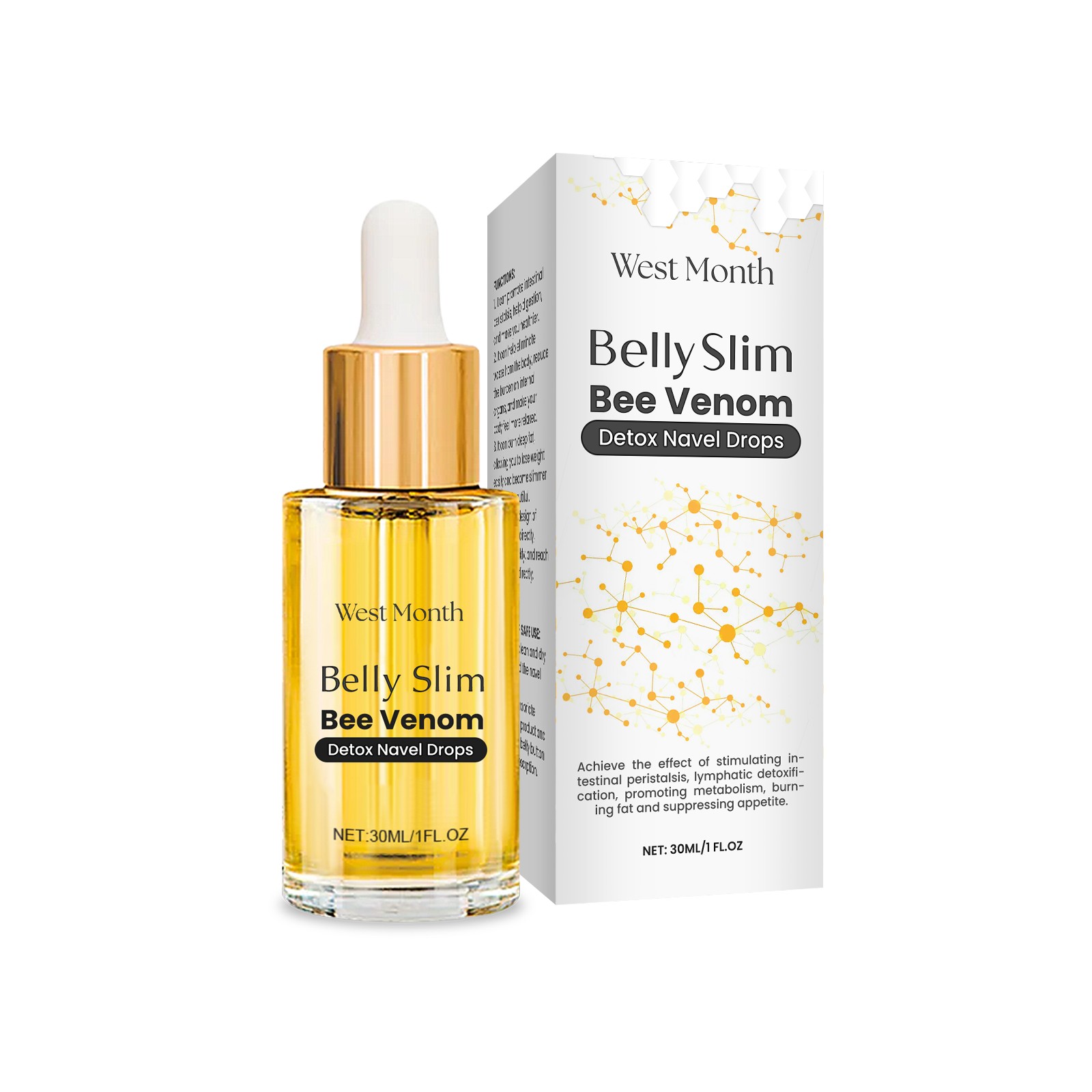 West Month - Belly Slim Bee Venom Detox Navel Drops