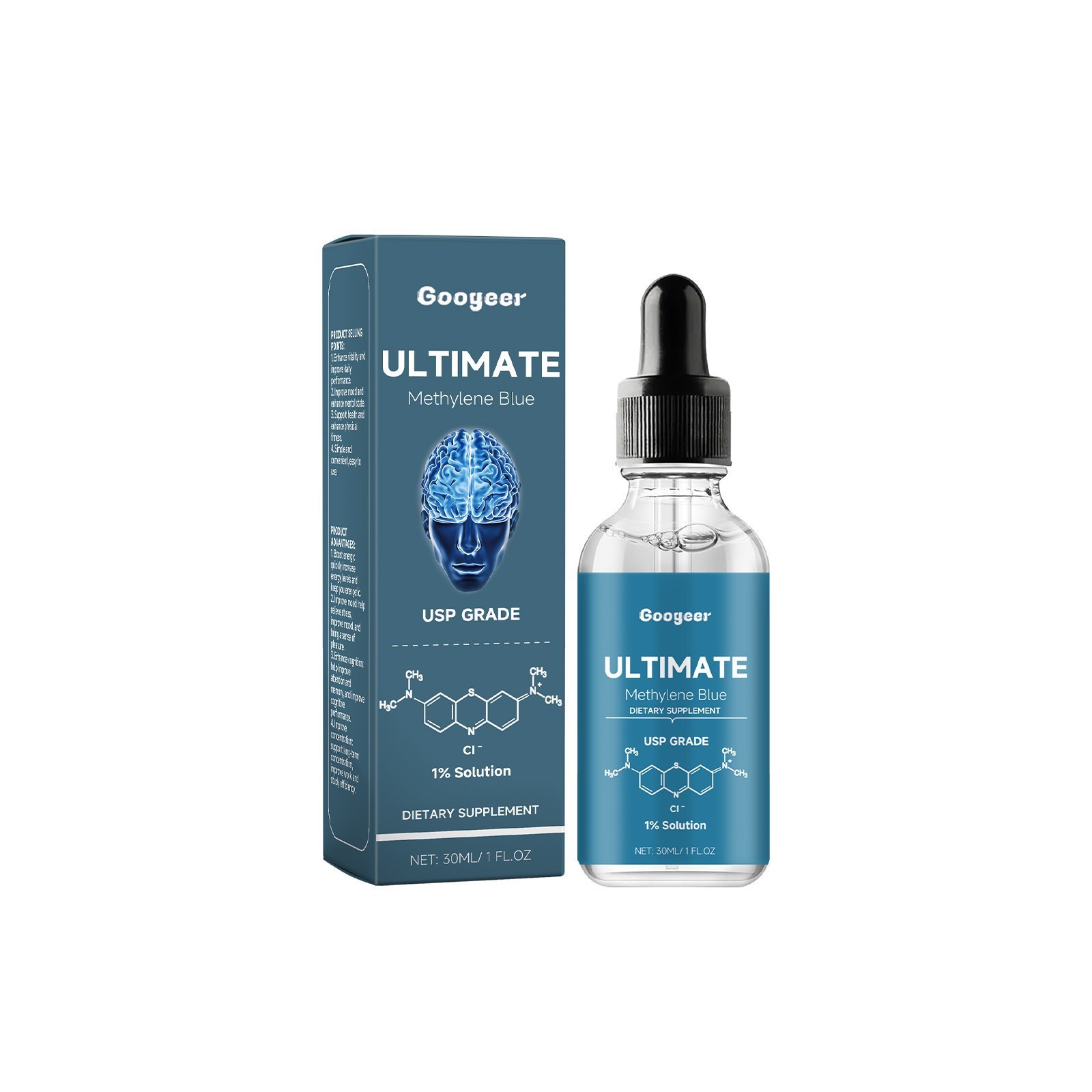Googeer - Ultimate Methylene Blue USP Grade 1% Solution Dietary Supplement
