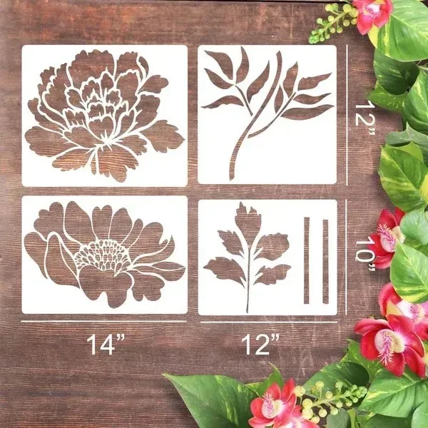 Garden Fence Large Flower Stencils🌻DIY