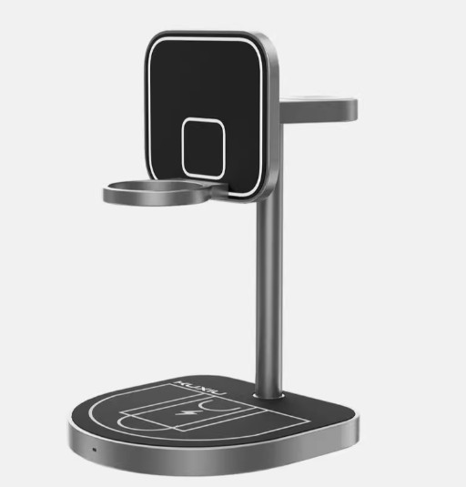 3-in-1 Basketball-Style Magnetic Wireless Charger