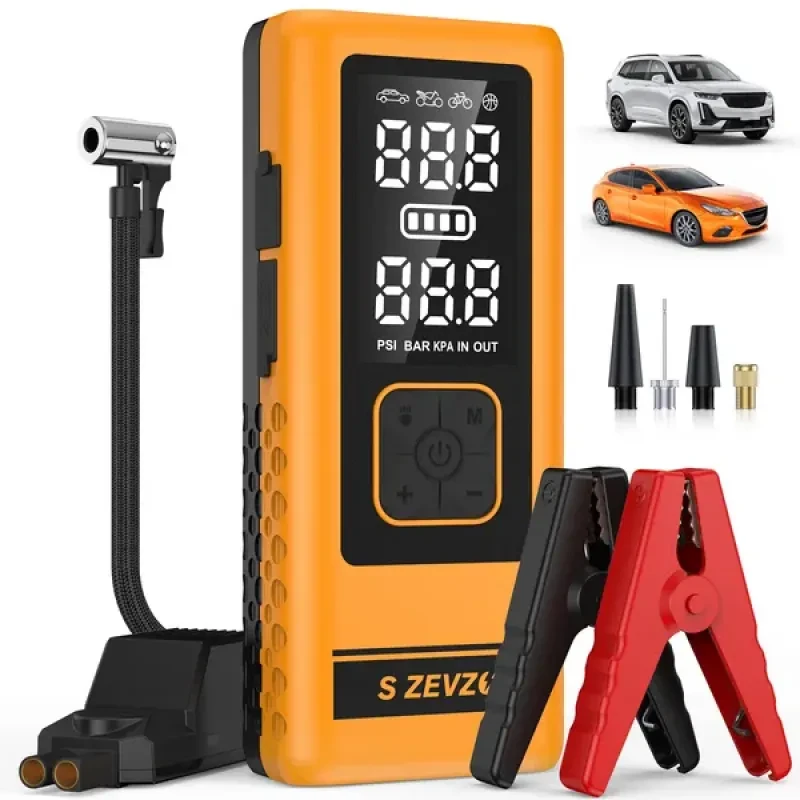S ZEVZO 2 In 1 4000A Car Jump Starter
