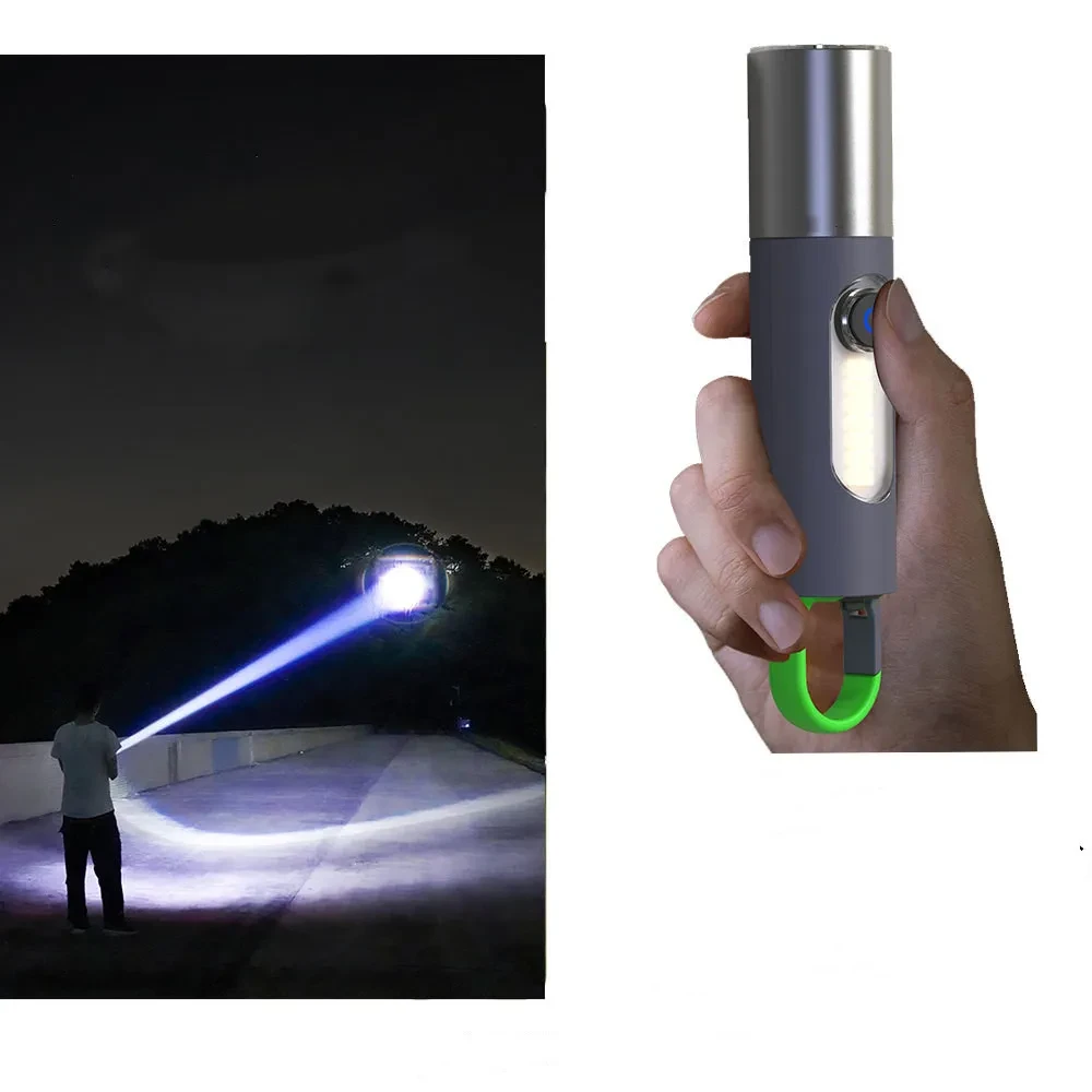 LED Rechargeable Tactical Laser Flashlight 80000 High Lumens