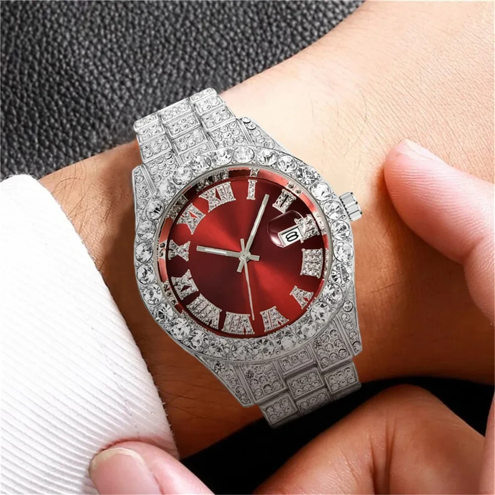 Luxury Diamond Quartz Watch