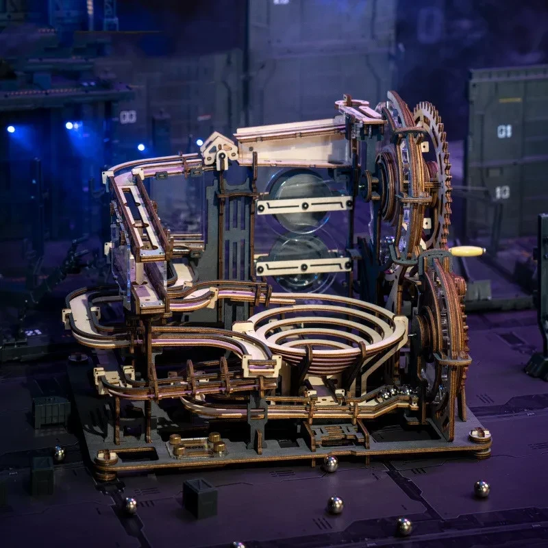 Marble Spaceport Marble Run 3D Wooden Puzzle LGC01