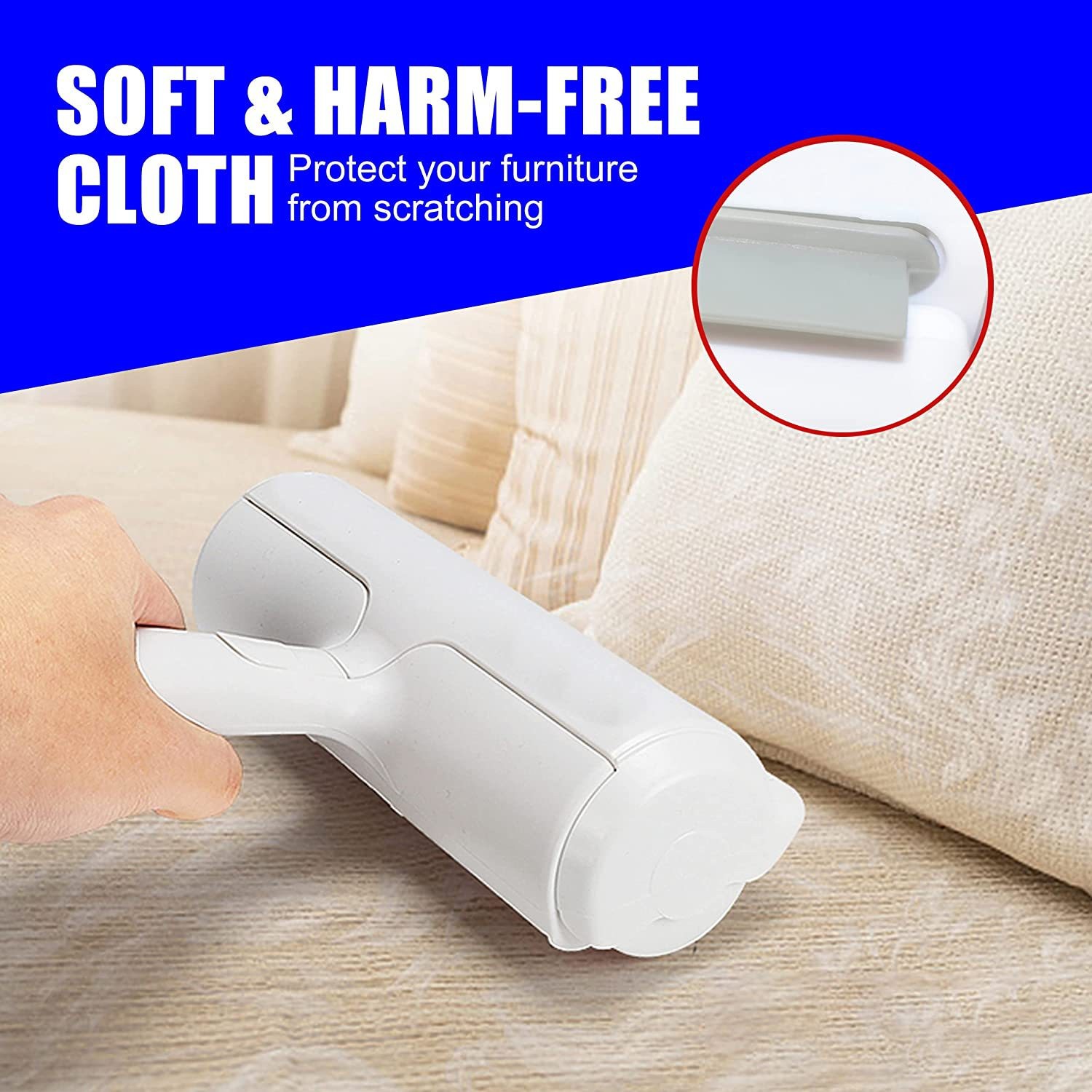 Pet Hair Remover Roller Dog & Cat Fur Remover with Self-Cleaning Base Hair Removal Tool