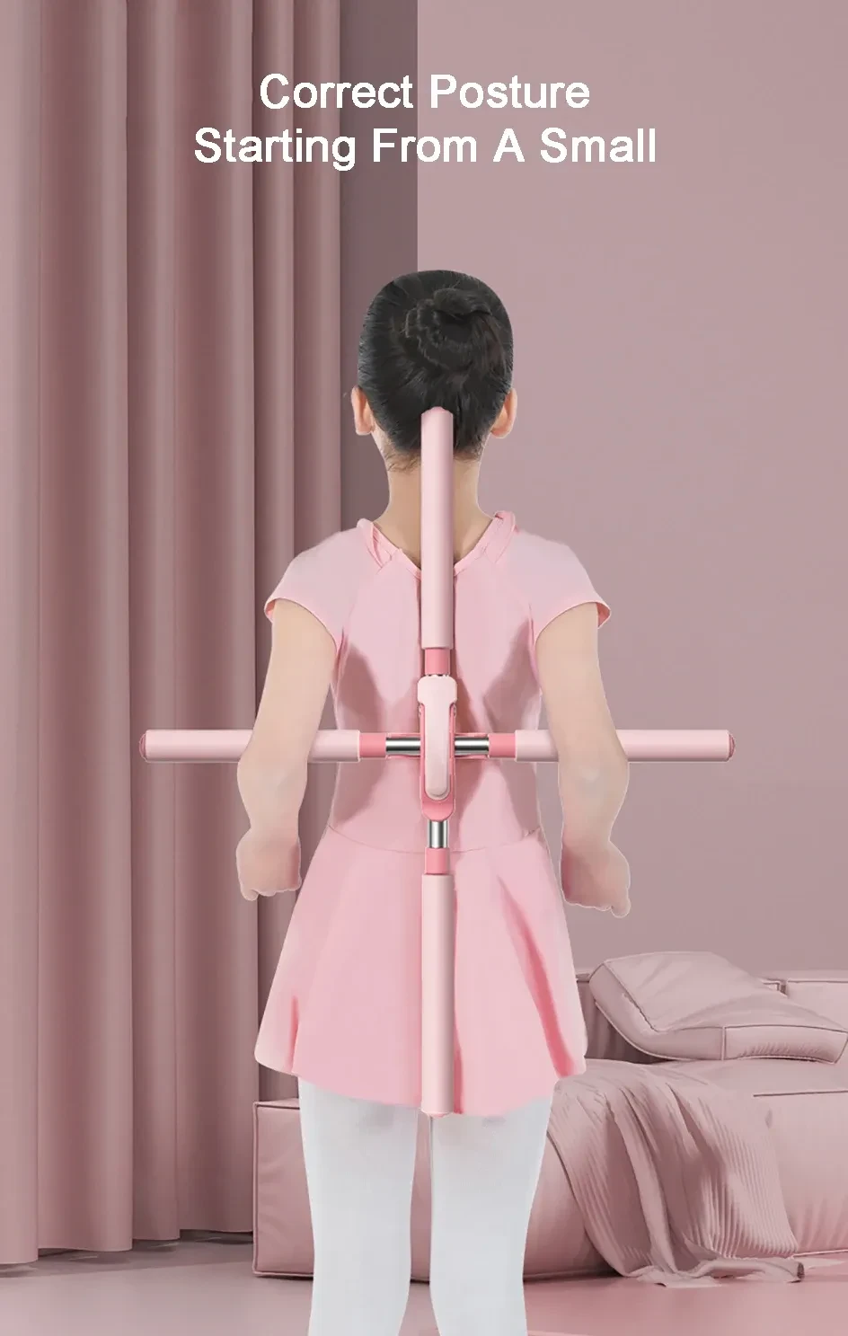 Adjustable yoga stick