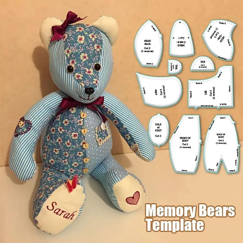 Keepsakes Made from Family Clothing - Acrylic Sewing Template
