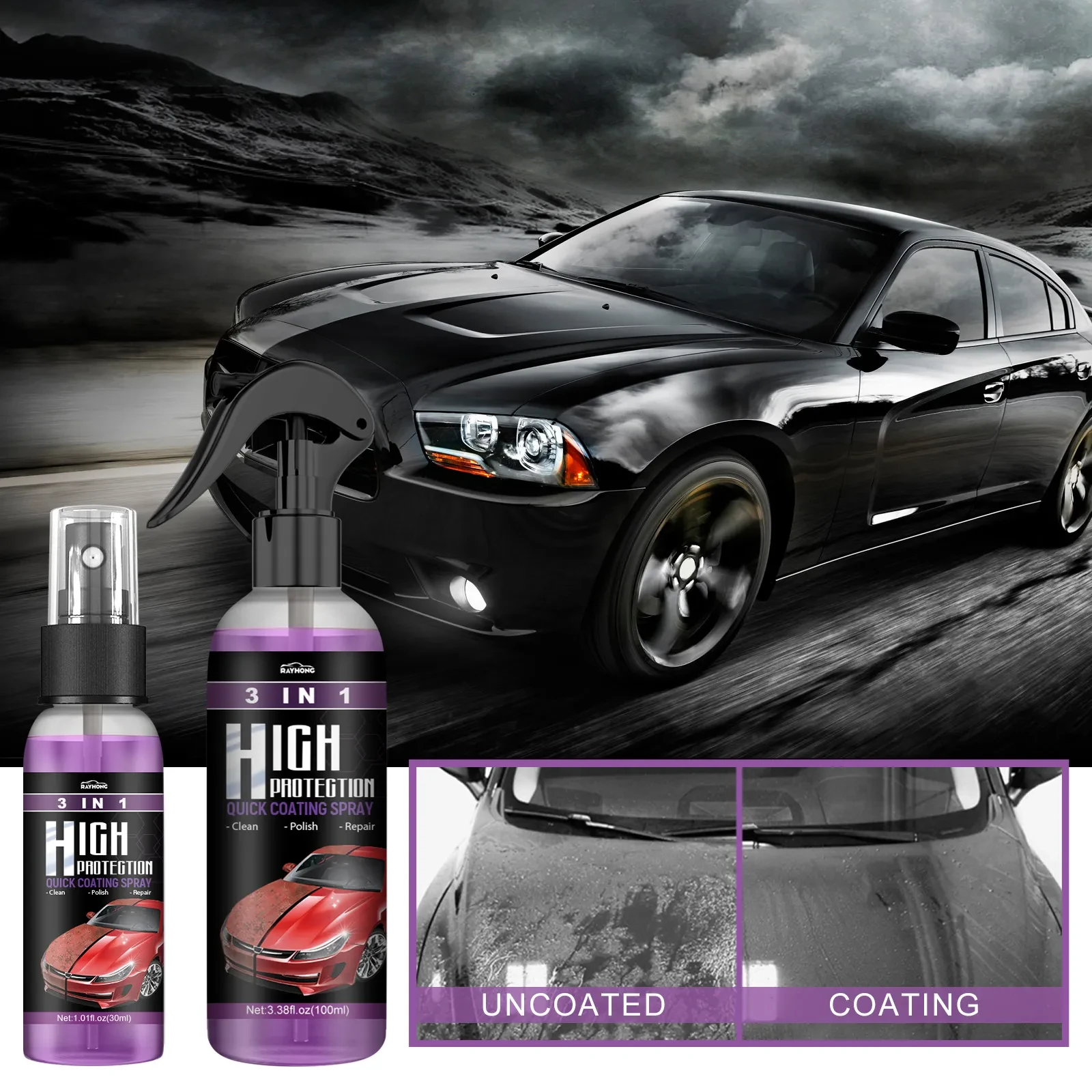 ✨3 in 1 High Protection Quick Car Coating Spray✨