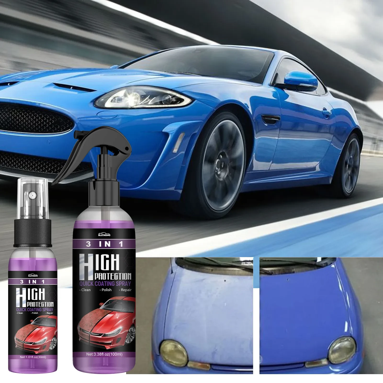 ✨3 in 1 High Protection Quick Car Coating Spray✨