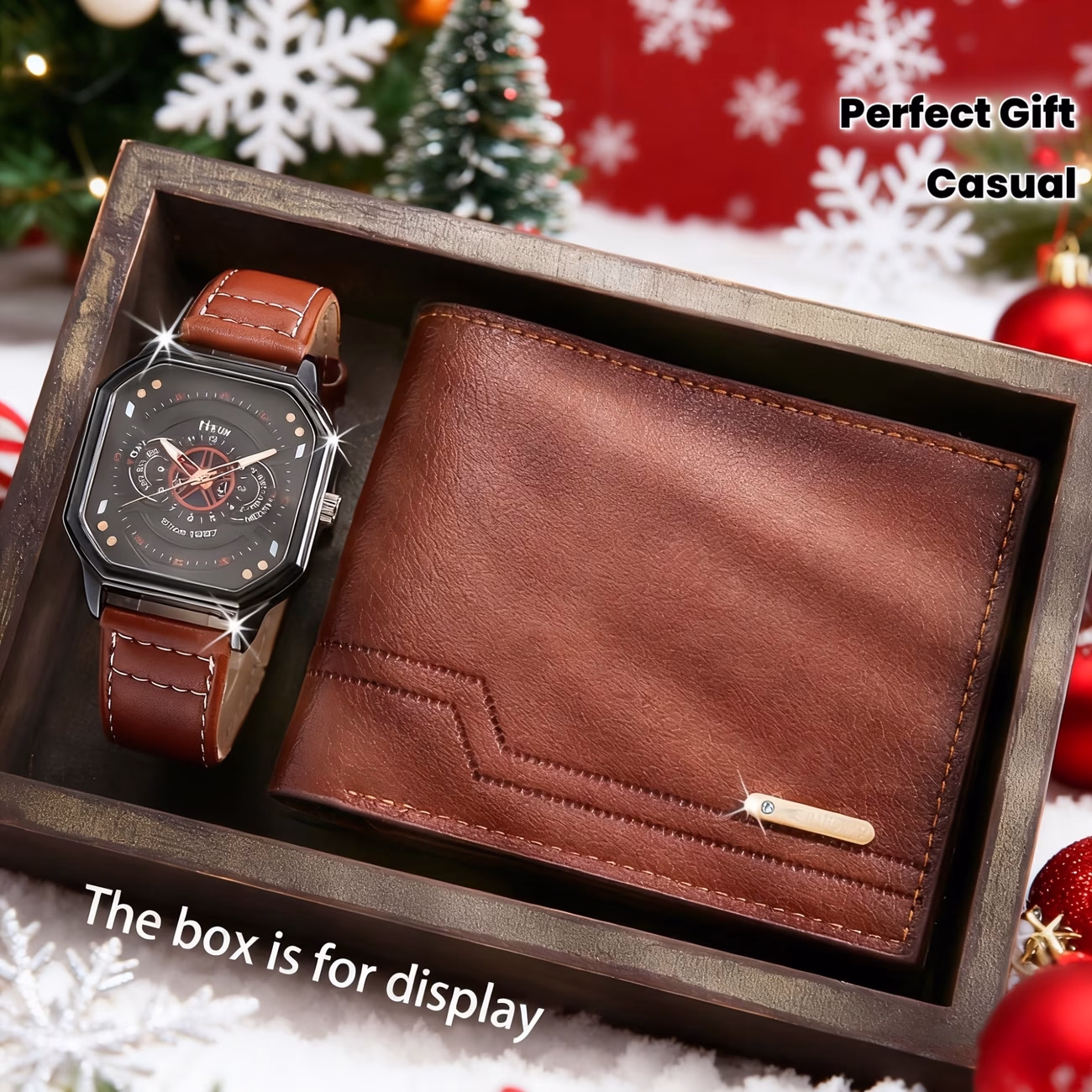 Mens Watch Wallet Set