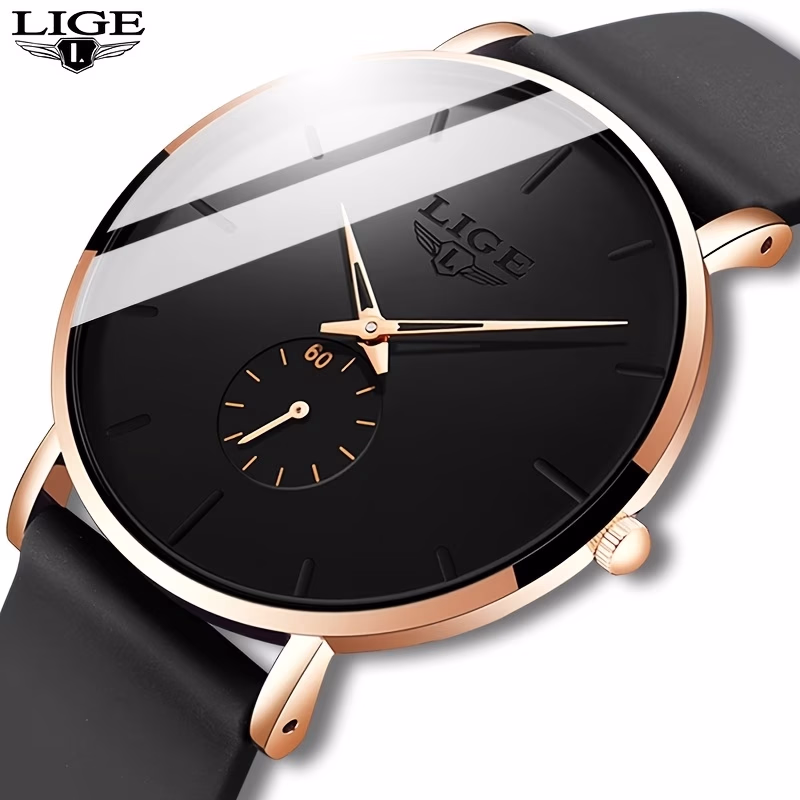 LIGE Ultra Thin Watch