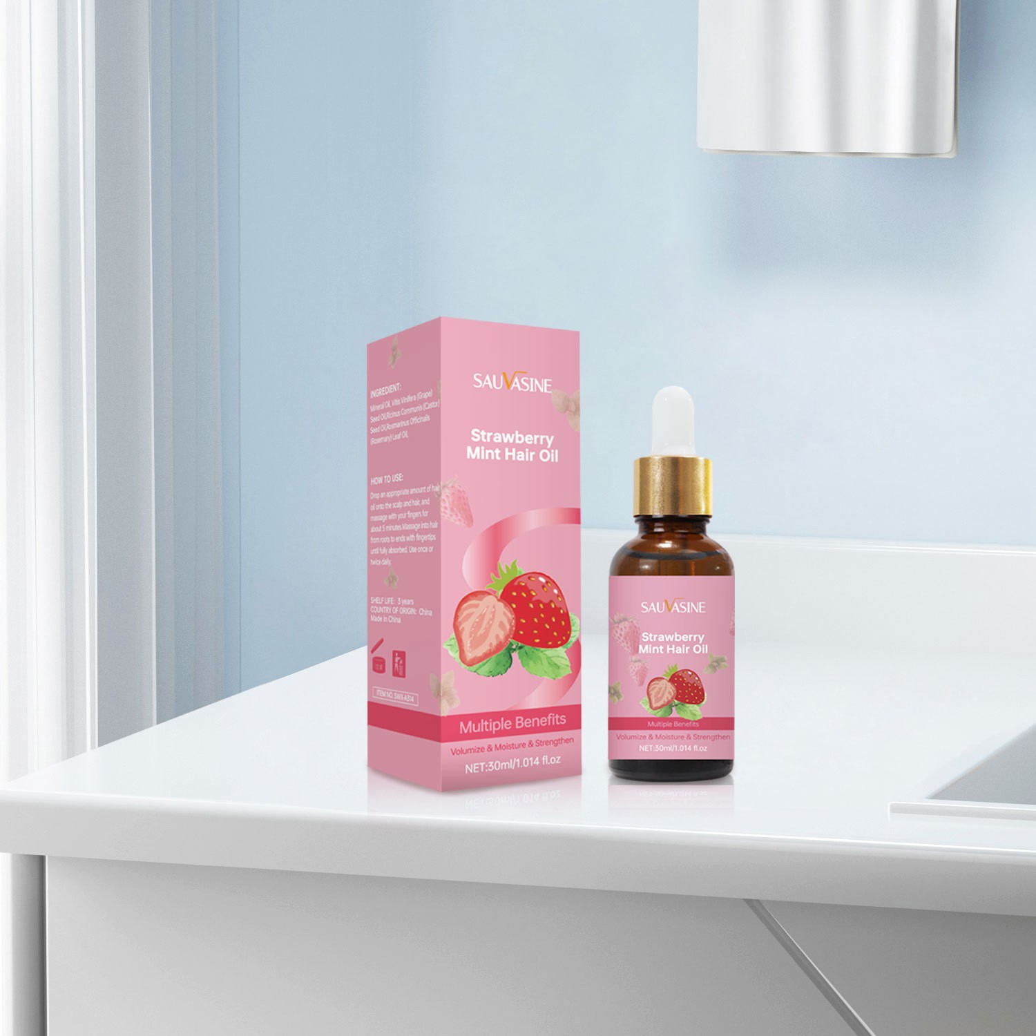 SAUVASINE Strawberry Mint Hair Oil