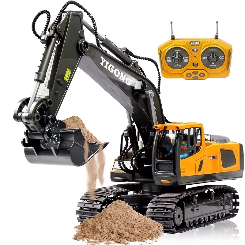 Boys' Remote-controlled Excavator Toy