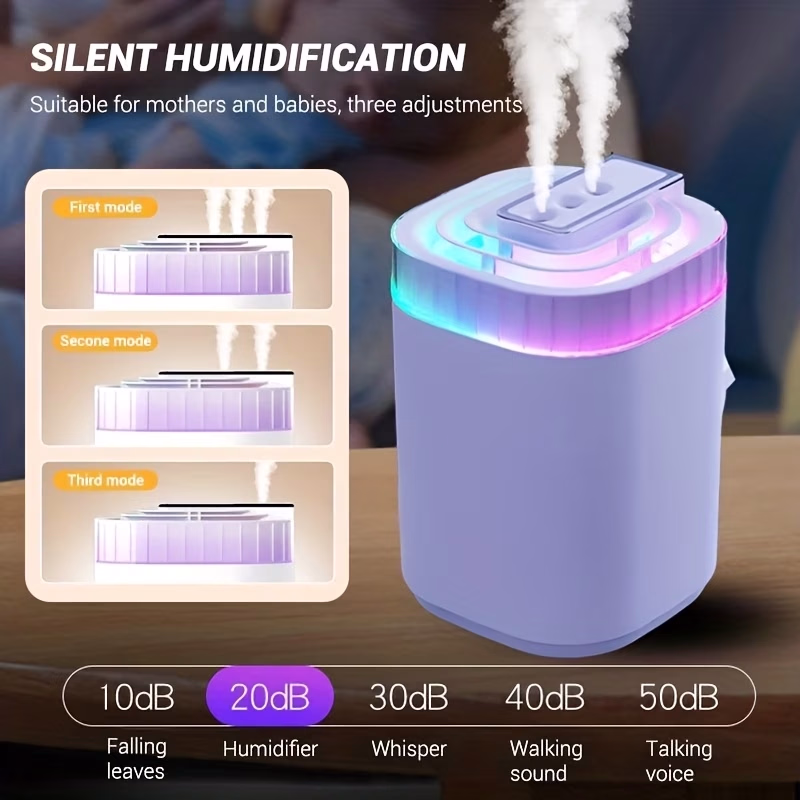 New Large capacity 3-spray portable USB humidifier/aromatherapy diffuser