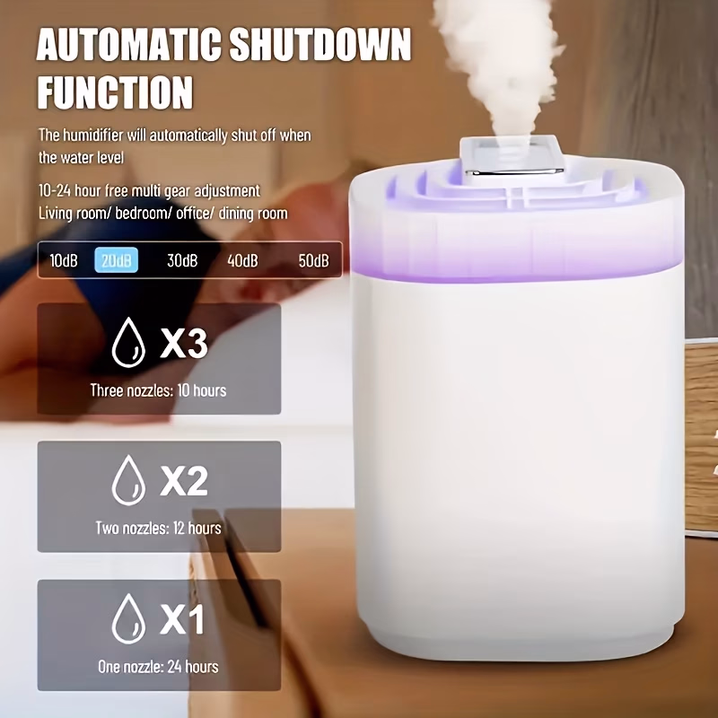 New Large capacity 3-spray portable USB humidifier/aromatherapy diffuser