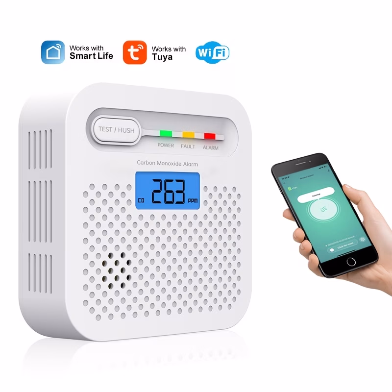 10-Year Smart Carbon Monoxide Alarm with TUYA Remote Monitoring