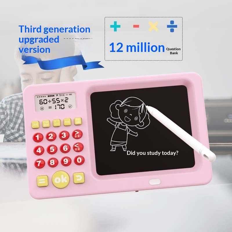 Cute 2-in-1 Calculator & Writing Tablet For Kids