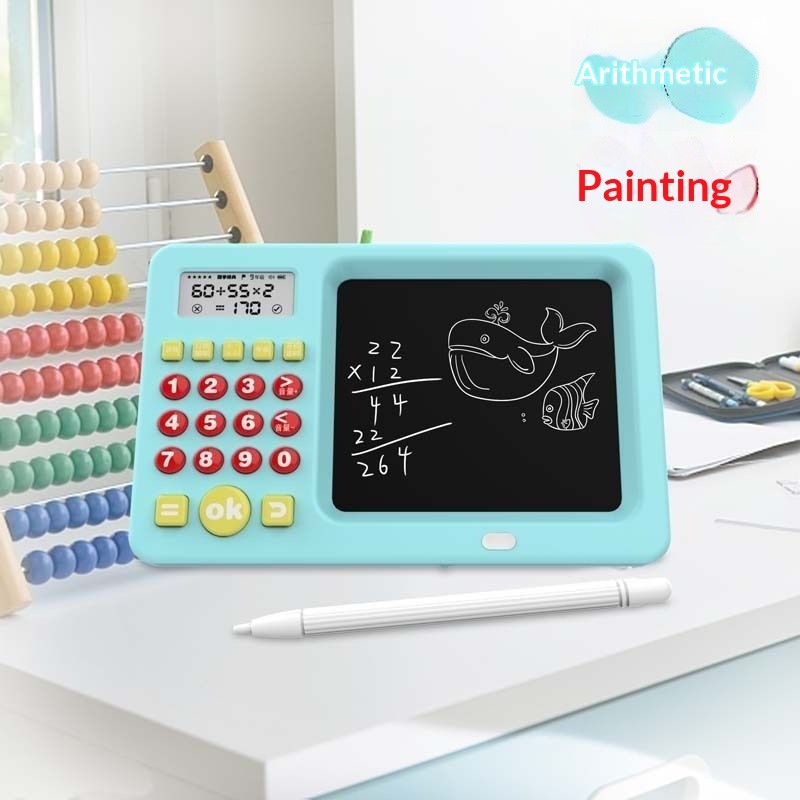 Cute 2-in-1 Calculator & Writing Tablet For Kids
