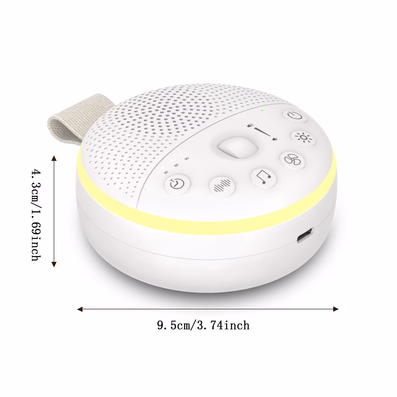 Portable White Noise Machine with 21 Natural Soothing Sounds