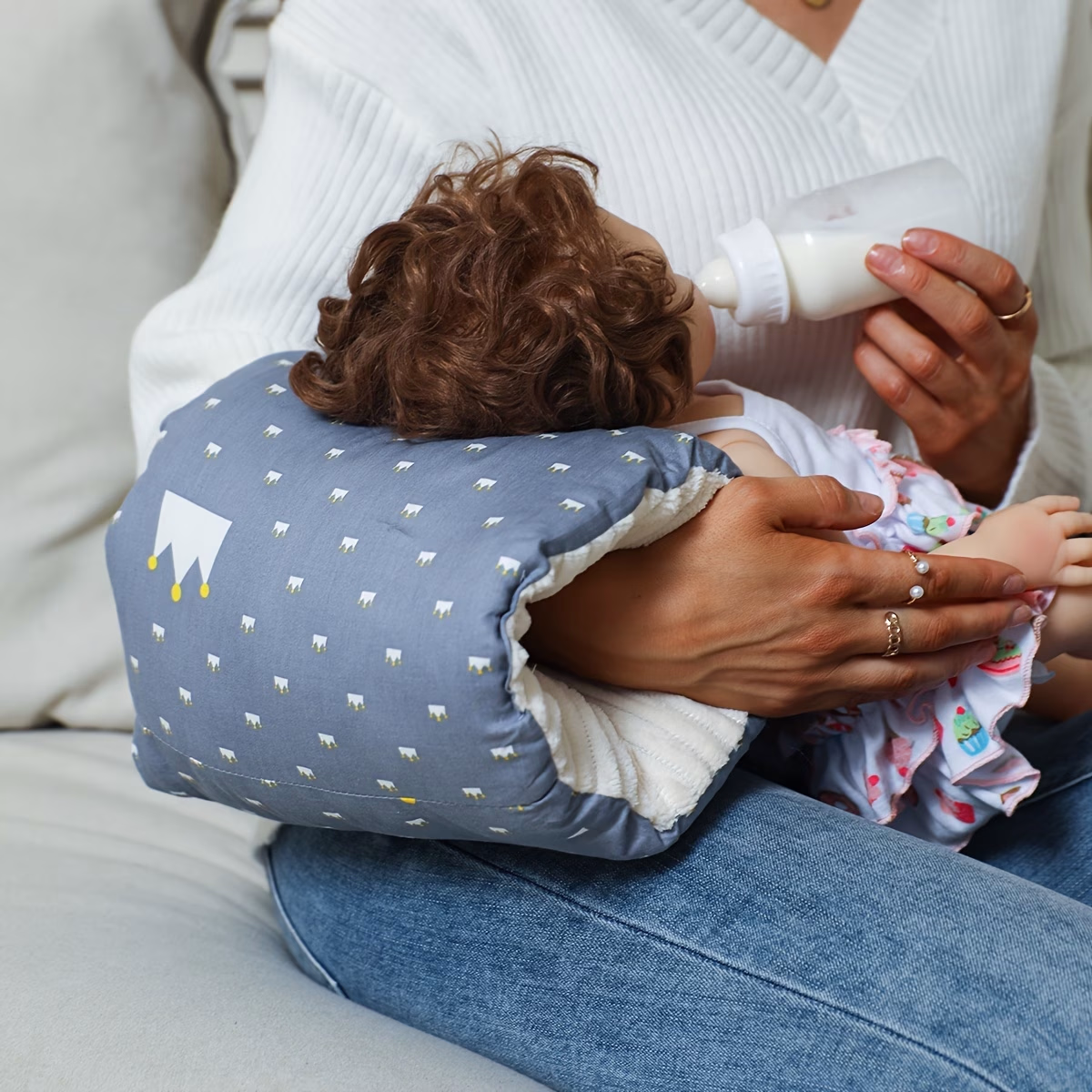 5 Comfortable Cradle Arm Pillow - Breastfeeding Support Nursing Pillow