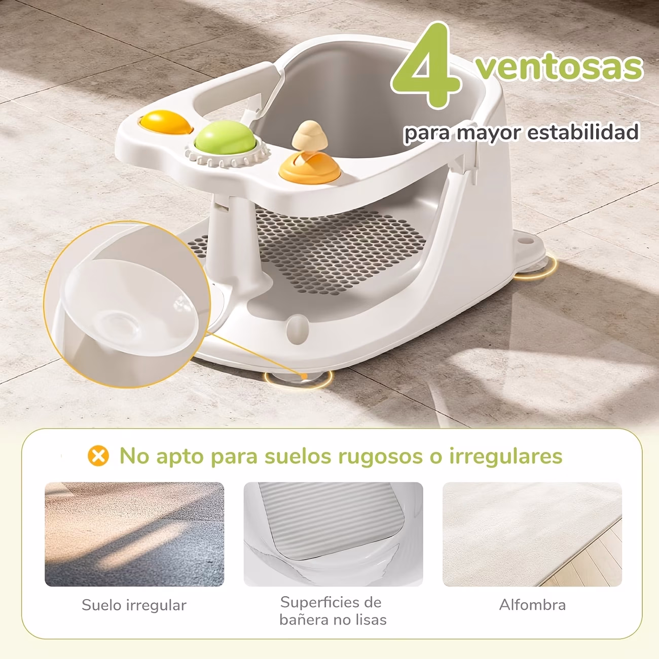 Non-Slip Stool for Baby Baths