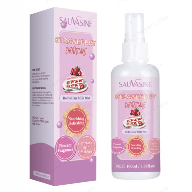SAUVASINE Strawberry Shortcake Body/Hair Milk Mist