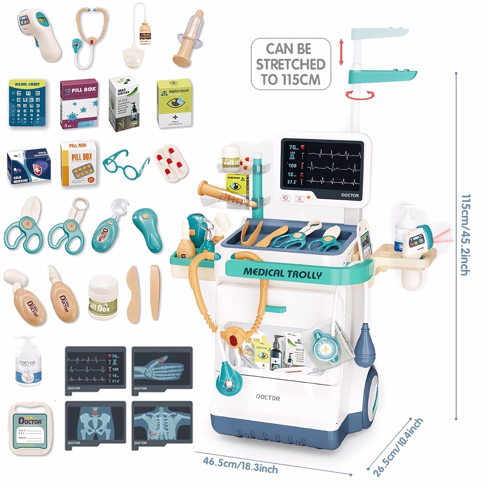 Kids Electric ECG Doctor Toy with Light & ECG Monitor