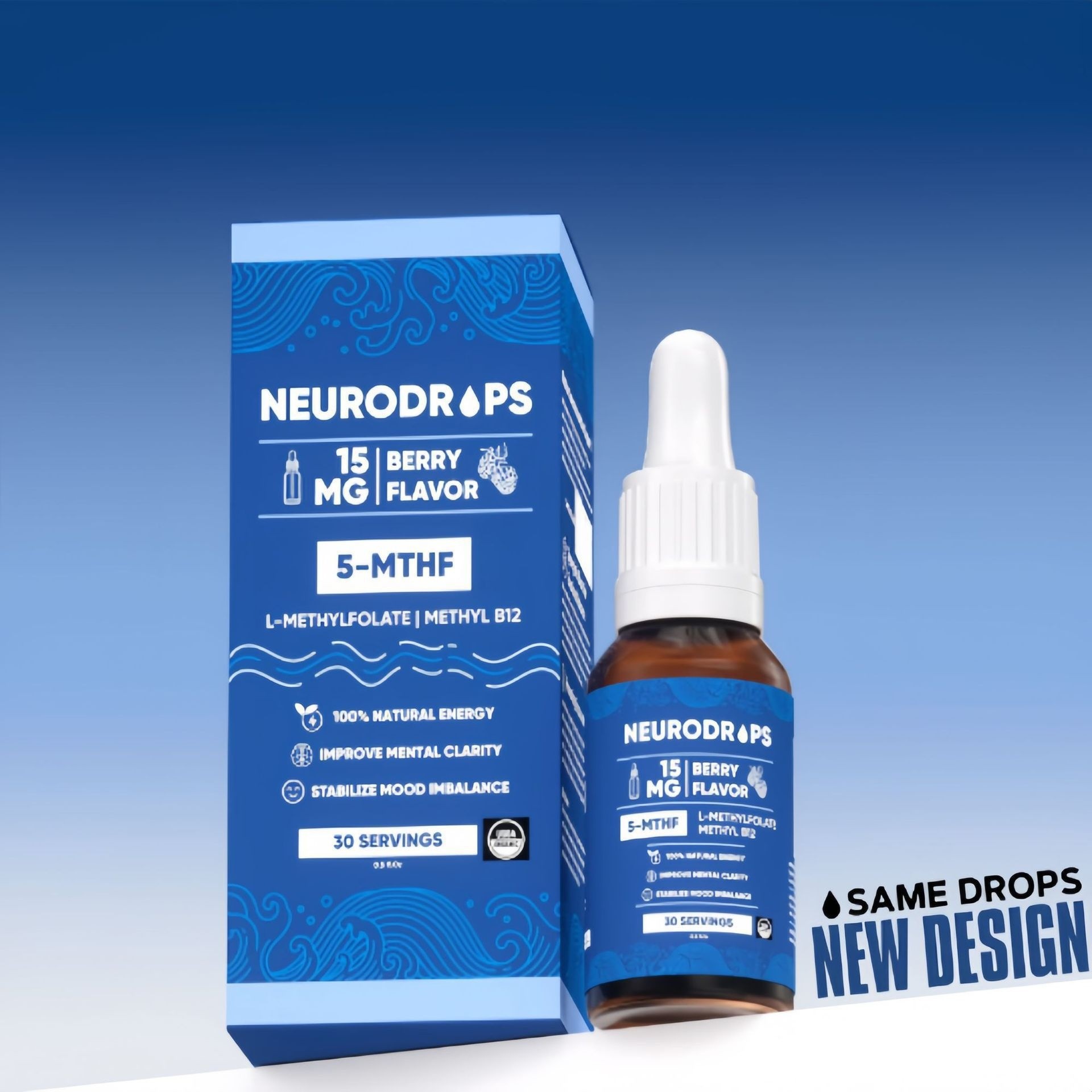 NEURODROPS™ 5-MTHF Berry Flavor Drops
