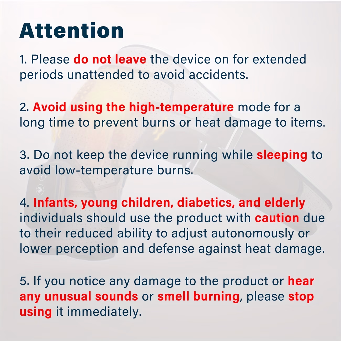 Heated Shoulder Massager - Portable Electric Massage