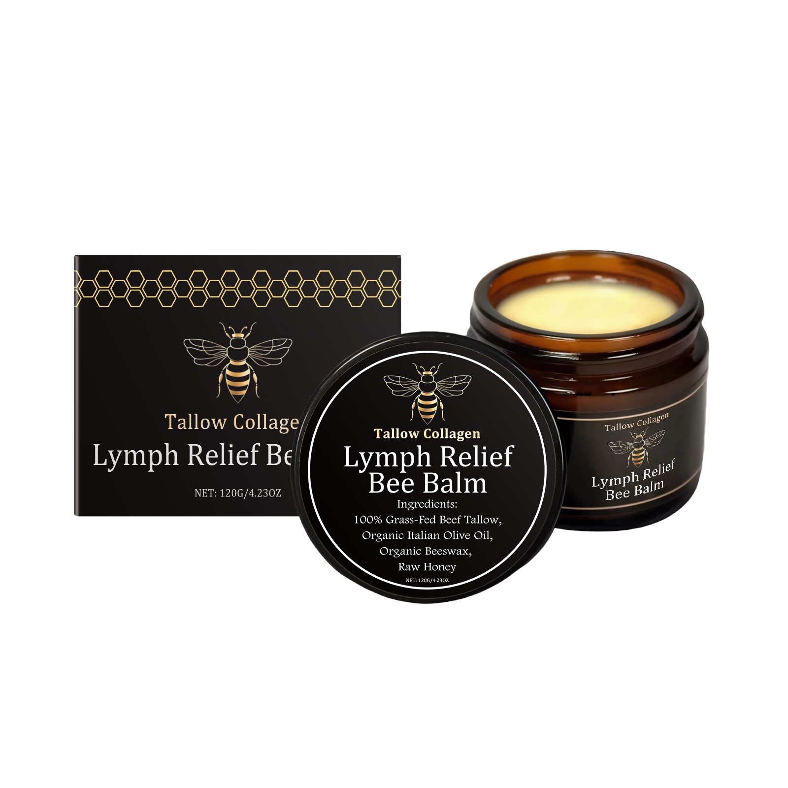 Tallow Collagen Lymph Relief Bee Balm